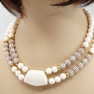Lucite Necklace, Chunky Vintage Necklace